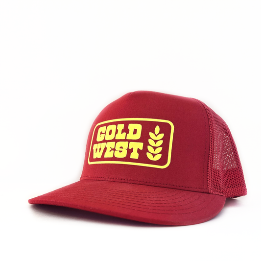 Wheat Trucker - Red